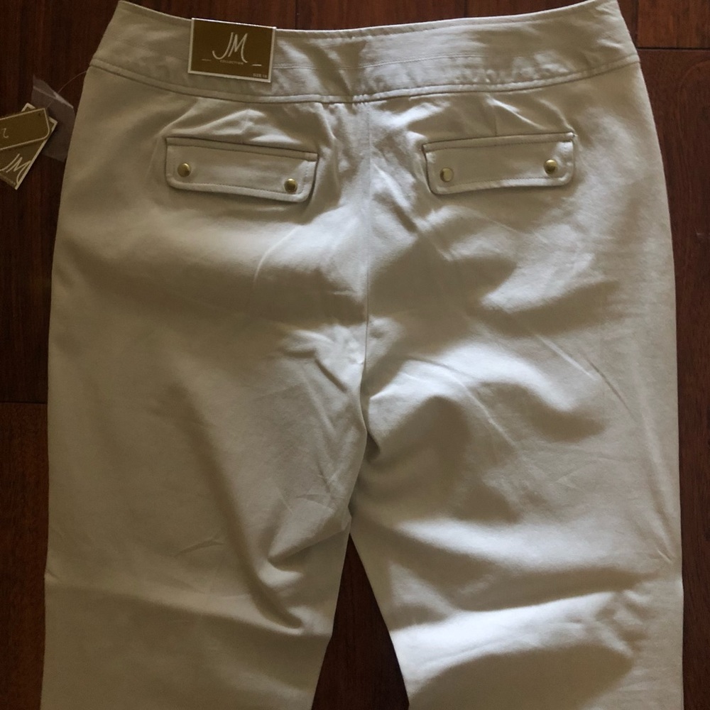 NWT Light color Khakis straight leg business casual pants size 16 - Picture 4 of 8